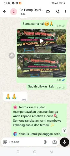 Testimonial Papan Bunga margahayu tengah