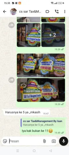 Testimonial Papan Bunga margahayu tengah